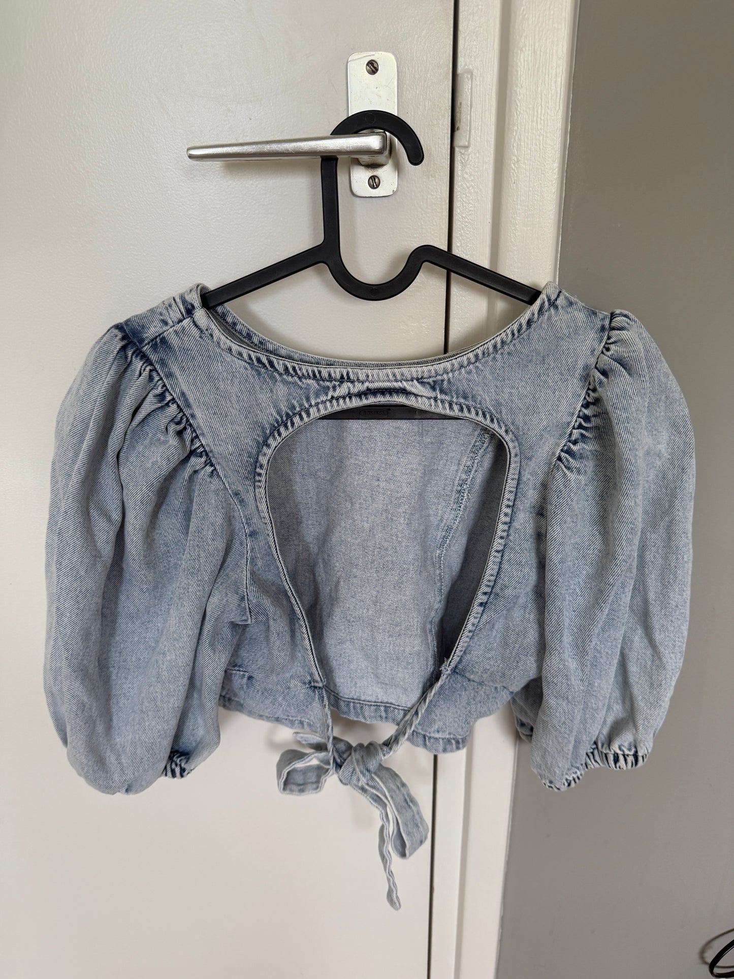 Gina Tricot denim top maat M