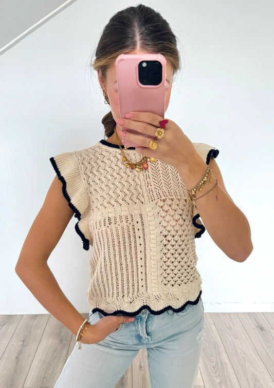 Zara gehaakte top maat S