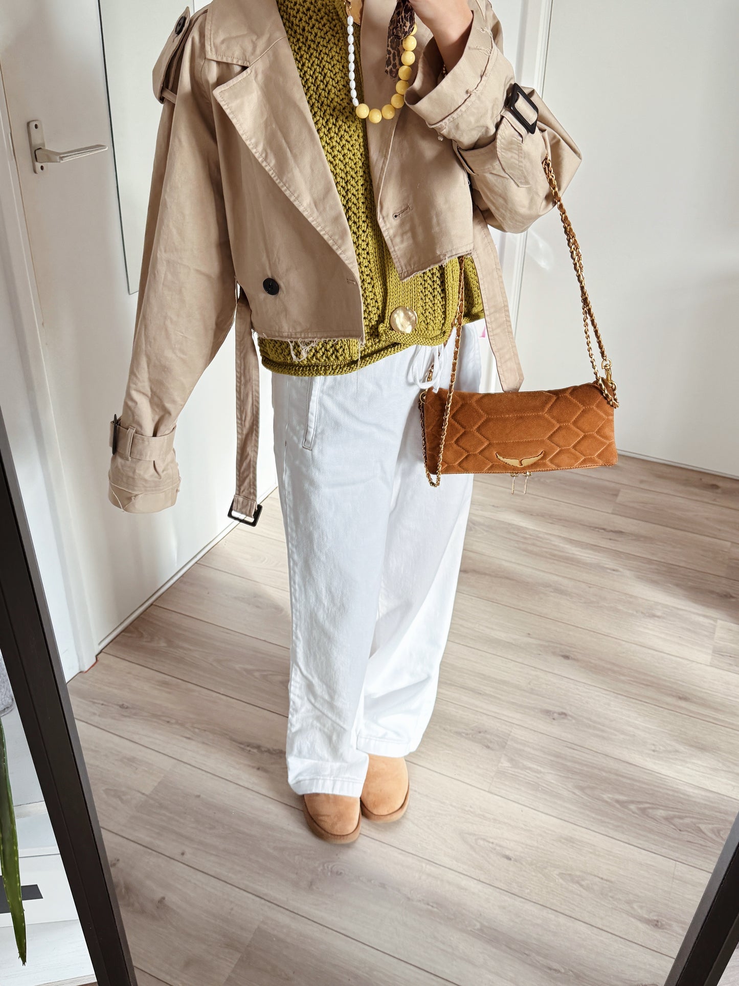 Zara cropped trenchcoat maat M