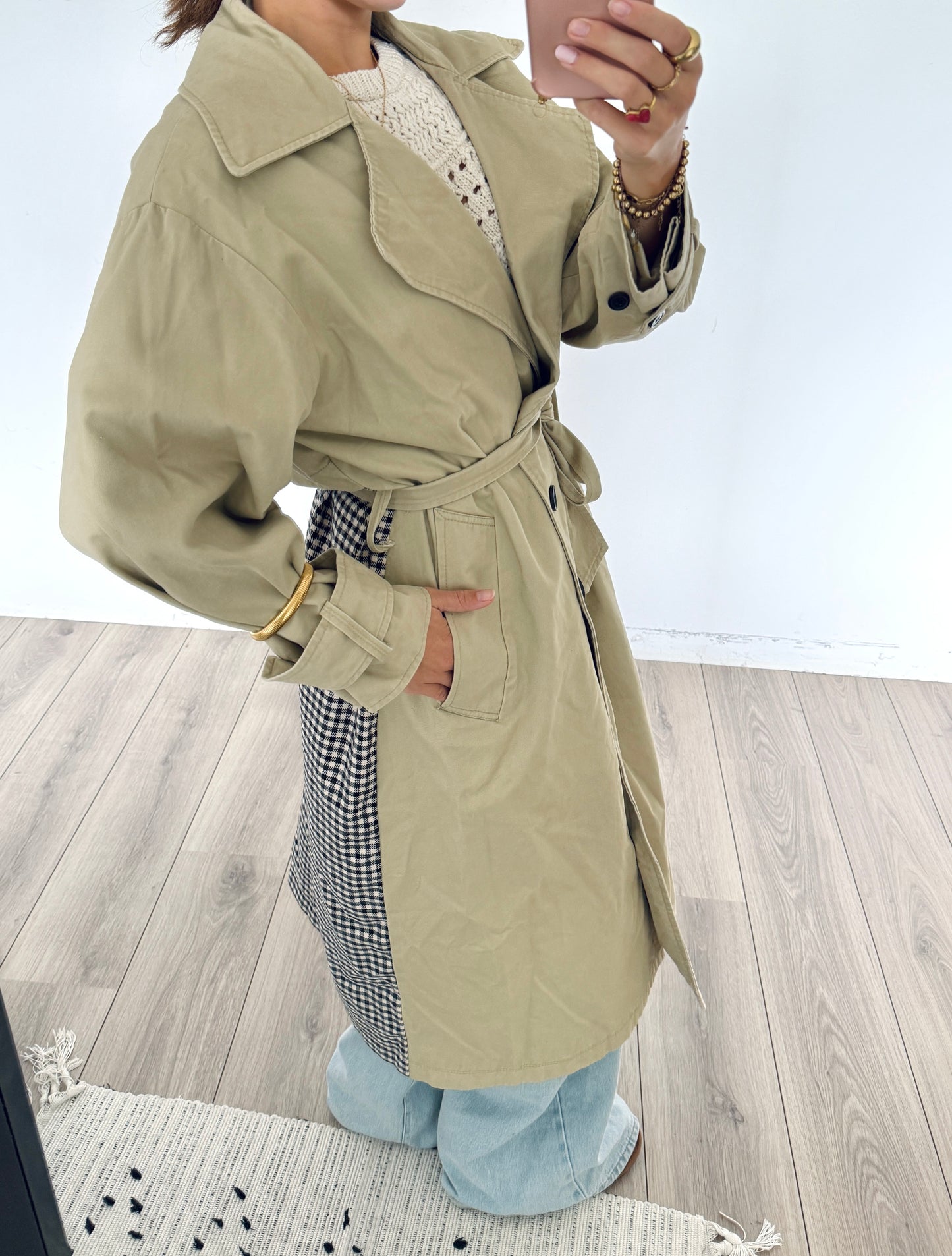 Asos trenchcoat maat S