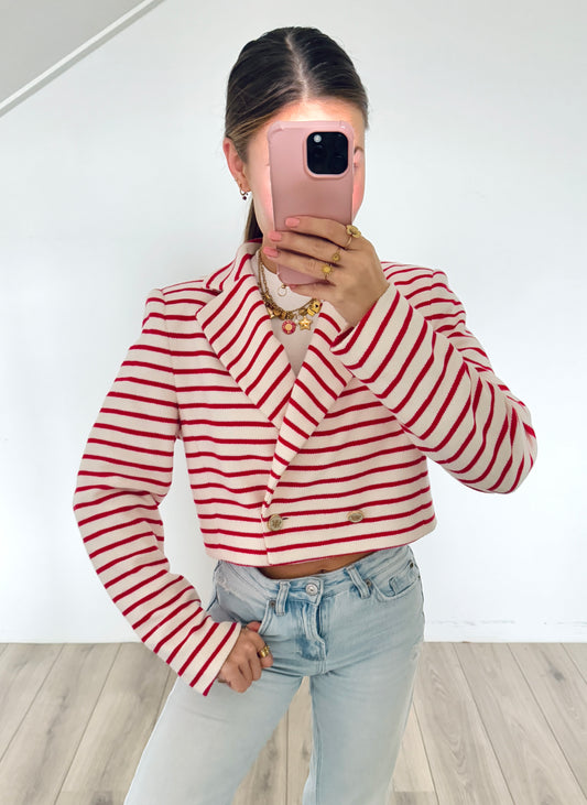 Zara cropped blazer maat XS