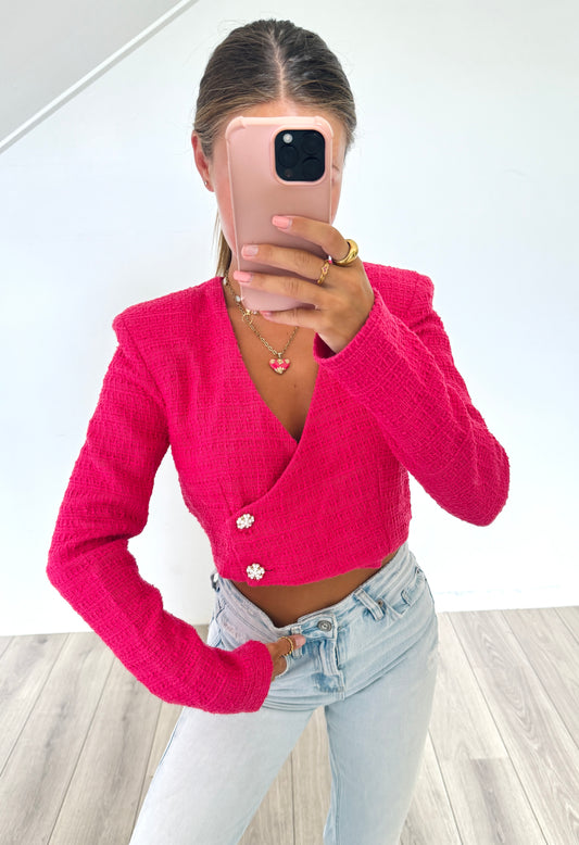 Zara cropped blazer maat M