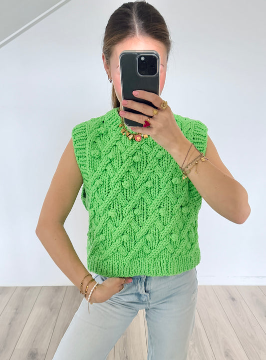 Zara gehaakt gilet maat S