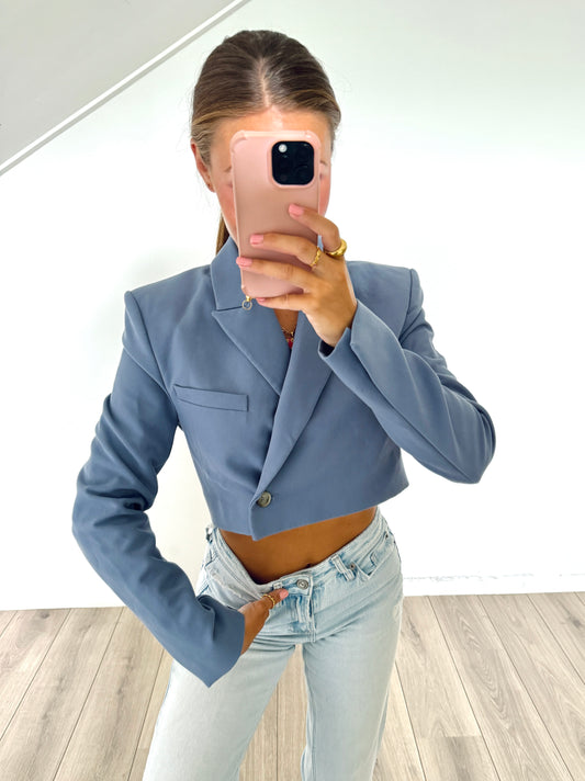 Zara cropped blazer maat XS