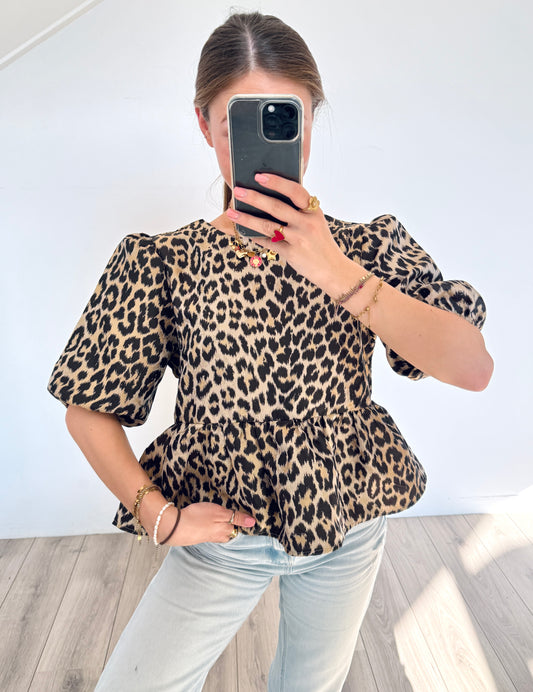 TESS V peplum blouse maat L