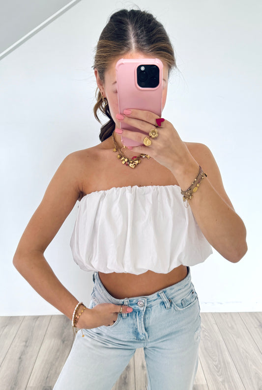 Zara ballon top maat S