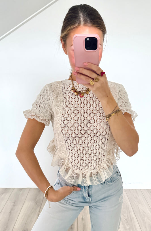 Zara gehaakte top maat S