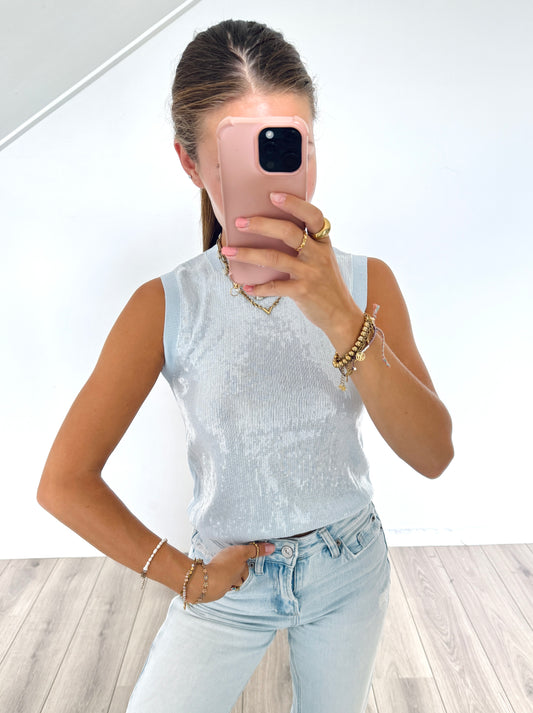 Zara top met paillet maat S