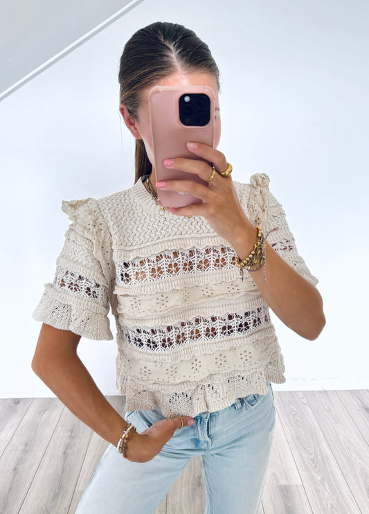 Zara gehaakt truitje maat S