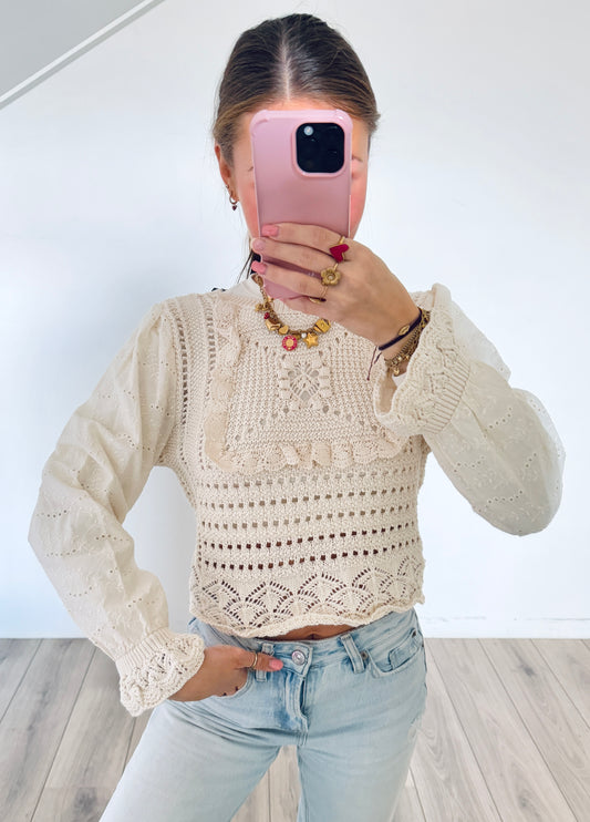 Zara gehaakte trui maat M