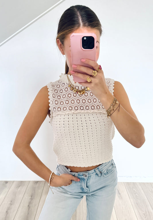 Zara gehaakte top maat S